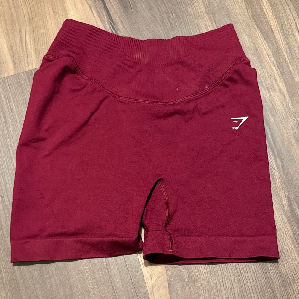 Gymshark Deep Red Athletic Shorts